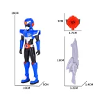 Mini Force Transformation Toys with Sound and Light Action Figures MiniForce X Simulation Anime Multi-Joint Mobility Model Toy - Image 6