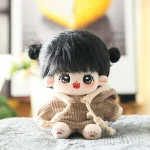Kawaii Plush Cotton Doll Idol Stuffed Super Star Figure Dolls Anime Fat Floral Skirt + Hoodie Baby Doll Can Change Clothes Gift - Image 3