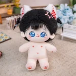 20cm New Kawaii Plush Cotton Doll Idol Stuffed Super Star Figure Dolls No Attribute Fat Body Crying Doll Can Change Clothes Gift - Image 6