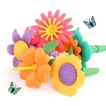 Flower Garden Building Toys Set Educational Activity Preschool Toddler Creativity Stacking Block Games For Children Gifts Idea - Image 6